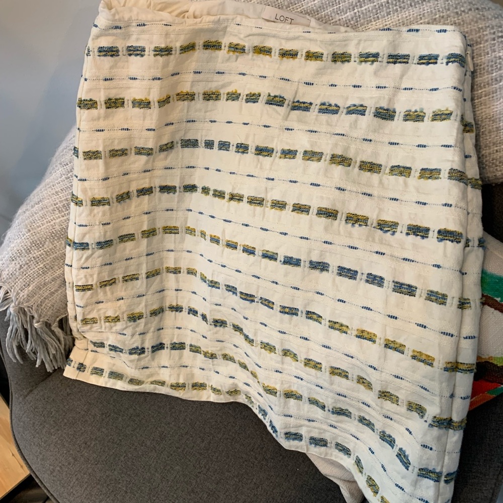 LOFT cotton blend spring skirt Easter